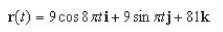 <strong>Find a vector-valued function, using the given parameter, to represent the intersection of the surfaces given below. </strong> A) B) C) D) E)