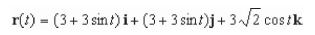 <strong>Find a vector-valued function, using the given parameter, to represent the intersection of the surfaces given below. </strong> A) B) C) D) E)