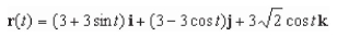 <strong>Find a vector-valued function, using the given parameter, to represent the intersection of the surfaces given below. </strong> A) B) C) D) E)