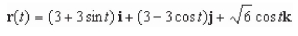 <strong>Find a vector-valued function, using the given parameter, to represent the intersection of the surfaces given below. </strong> A) B) C) D) E)