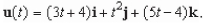 Suppose the two particles travel along the space curves and A collision will occur at the point of intersection P if both particles are at P at the same time.Find the point of collision.