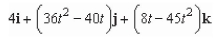 <strong>Use the properties of the derivative to find given the following vector-valued functions. </strong> A) B) C) D) E)