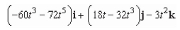 <strong>Use the properties of the derivative to find given the following vector-valued functions. </strong> A) B) C) D) E)