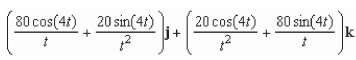 <strong>Use the properties of the derivative to find given the following vector-valued functions. </strong> A) B) C) D) E)