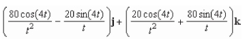 <strong>Use the properties of the derivative to find given the following vector-valued functions. </strong> A) B) C) D) E)