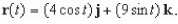 A particle moves in the yz-plane along the curve represented by the vector-valued function Find the minimum value of