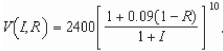 <strong>Assume in 2009, an investment of $2400 was made in a bond earning 9% compounded annually.Assume that the buyer pays at rate R and the annual rate of inflation is I. Suppose in the year 2019, the value V of the investment in constant 2009 dollars is Calculate the function Round Your answer to the nearest cent.</strong> A)$5,148.94 B)$3,319.05 C)$2,493.01 D)$2,479.09 E)$4,219.43