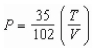 <strong>According to the Ideal Gas Law, where P is pressure, V is volume, T is temperature (in Kelvins), and k is a constant of proportionality.A tank contains 3500 cubic inches of Nitrogen at a pressure of 34 pounds per square inch and a temperature of 300 K.Write P as a function Of V and T after evaluating k.</strong> A) B) C) D) E)