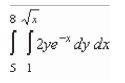 Evaluate the following iterated integral.  
