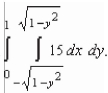The area of a region R is given by the iterated integral Switch the order of integration and show that both orders yield the same area.What is this area?