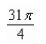 <strong>The area of a region R is given by the iterated integral Switch the order of integration and show that both orders yield the same area.What is this area?</strong> A) B) C) D) E)