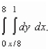 The area of a region R is given by the iterated integral Switch the order of integration and show that both orders yield the same area.What is this area?