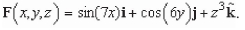 Find the divergence of the vector field F given by  