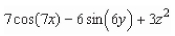 <strong>Find the divergence of the vector field F given by </strong> A) B) C) D) E)