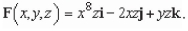 Find   for the vector field given by  