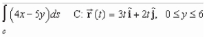 <strong>Evaluate the line integral along the given path. </strong> A) B) C) D) E)