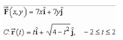 <strong>Evaluate where C is represented by </strong> A) B) C) D) E)