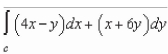 Evaluate the integral along the path C, defined as y-axis from