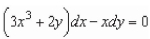 <strong>Find the integrating factor of the differential equation that is a function of x or y alone.</strong> A) B) C) D) E)