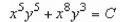 <strong>Use as a integrating factor to find the general solution of the differential equation </strong> A) B) C) D) E)
