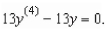 Find the general solution of the linear differential equation