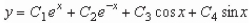 <strong>Find the general solution of the linear differential equation </strong> A) B) C) D) E)