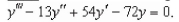 Find the general solution of the linear differential equation