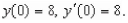 Find the particular solution of the linear differential equation that satisfies the initial conditions