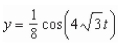 <strong>Suppose a 32-pound weight is suspended on a spring.The weight is pulled foot below the equilibrium position and released.Assume that the weight stretches the spring foot from Its natural position.Find a formula for the position of the weight as a function of time t.</strong> A) B) C) D) E)