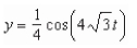 <strong>Suppose a 32-pound weight is suspended on a spring.The weight is pulled foot below the equilibrium position and released.Assume that the weight stretches the spring foot from Its natural position.Find a formula for the position of the weight as a function of time t.</strong> A) B) C) D) E)