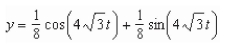 <strong>Suppose a 32-pound weight is suspended on a spring.The weight is pulled foot below the equilibrium position and released.Assume that the weight stretches the spring foot from Its natural position.Find a formula for the position of the weight as a function of time t.</strong> A) B) C) D) E)