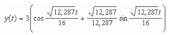 <strong>Suppose a 32-pound weight is suspended on a spring.The weight is pulled foot below the equilibrium position and released.The motion takes place in a Med that furnishes a Damping force of magnitude speed at all times.Assume that the weight stretches the spring foot From its natural position.Find a formula for the position of the weight as a function of time t.</strong> A) B) C) D) E)
