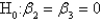 The t-distribution with df = n - 2 is used for testing a specific set of regression coefficients,e.g., .