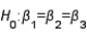 In testing the significance of a multiple regression model in which there are three independent variables, the null hypothesis is .