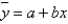 The values of and b found in the equation of the estimated regression line, , represent the line's y-intercept and slope, respectively, and are called estimated regression coefficients.