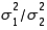 When comparing two population variances, we use the ratio rather than the difference .