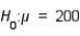 In testing the hypotheses vs. , the sample mean is found to be 120. The null hypothesis: