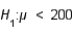 In testing the hypotheses vs. , the sample mean is found to be 120. The null hypothesis: