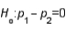 The test statistic that is used in testing vs. is where .
