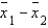 In estimating the difference between two population means, the estimate for the standard deviation of the sampling distribution of is found by taking the square root of the sum of the two sample variances.