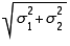 When two independent random samples of sizes and have been selected from populations with means and and variances and , the standard error of the sampling distribution of the difference between the two sample means, is found by taking the square root of the sum of the two population variances; namely, .