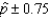 Suppose that a 95% confidence interval for the population proportion p is given by . This notation means that we are 95% confident that p falls between and .
