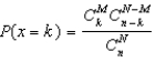 <strong>Using the hypergeometric formula, :</strong> A) we calculate the probability of k successes when a random sample of size n is drawn without replacement from a population of size N within which M units have the characteristic that denotes success B) we assume that k = 0, 1, 2, ....n or M (whichever is smaller) C) we assume that n < N and M < N D) all of these are true