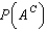 The probability that event A will not occur is 1- .