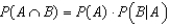 The additive rule of probability is used to compute the probability for an intersection of two or more events: namely, given two events A and B, and also