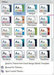 <strong> The figure shown above shows the ________ gallery.</strong> A) Themes B) Templates C) Styles D) Views