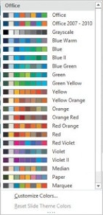 <strong> The figure shown above shows the color ________.</strong> A)gallery B)palette C)pane D)paint box