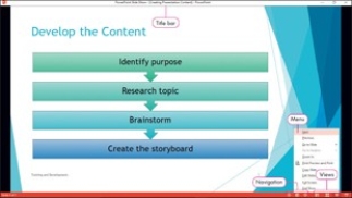 <strong> The figure shown above shows a screen using ________ view.</strong> A)Slide Sorter B)Outline C)Presenter D)Reading