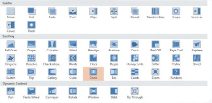 <strong> The object shown in the figure above is the ________.</strong> A)Transition pane B)Animations pane C)Transition Gallery D)Animations Gallery