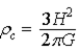 <strong>In the standard model of the expansion of the universe, the total energy of a standard mass m is assumed to be zero. When we solve the resulting energy equation for the critical mass density of the universe, we find that the critical mass density is given by</strong> A) . B) . C) . D) . E) .